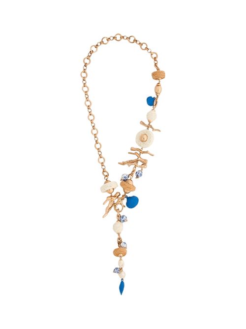 Collana Abissi WKAUTILE in metallo e rafia WEEKEND MAX MARA | 2615751105600001
